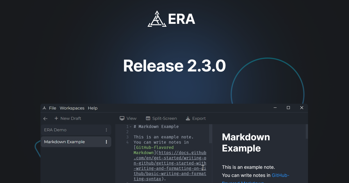 Release ERA 2.3.0