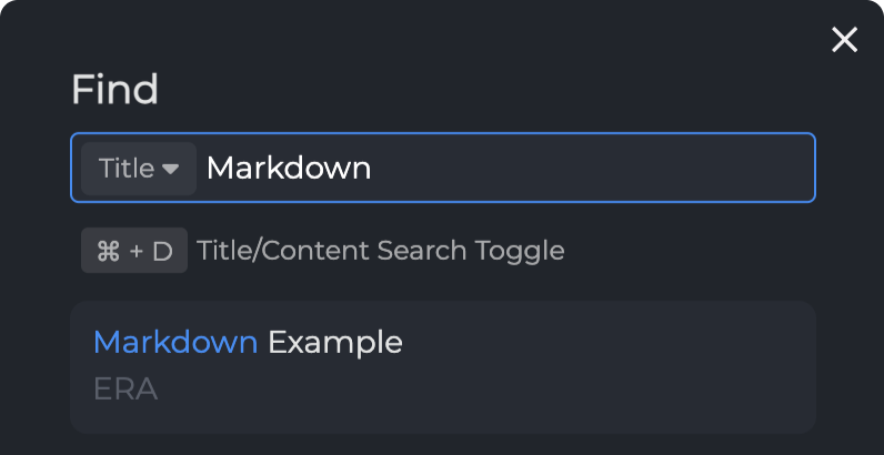 Markdown Support